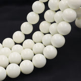 non trace beads in ivory color big size 18mm