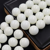 non trace beads in ivory color big size 18mm