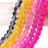 crackle glass beads