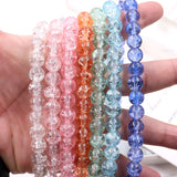 crackle glass beads