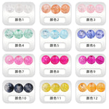 crackle glass beads