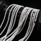 high quality crystal glass pearl beads in size 2.5mm