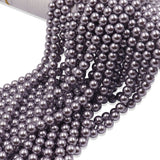 high quality crystal pearl beads in mauve color