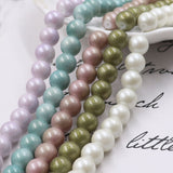Floral glass beads
