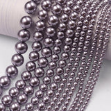 high quality crystal pearl beads in mauve color