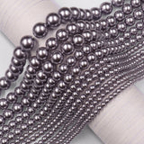 high quality crystal pearl beads in mauve color