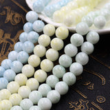 Floral glass beads