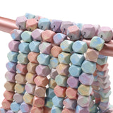 Anion oxide stone beads rainbow color in size 6x6mm 9x9mm