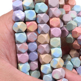 Anion oxide stone beads rainbow color in size 6x6mm 9x9mm