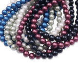 glass matte pearl beads in 6mm