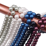 glass matte pearl beads in 6mm