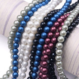 glass matte pearl beads in 6mm
