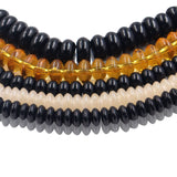 Crystal rondelle beads