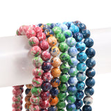 Lab created stone beads