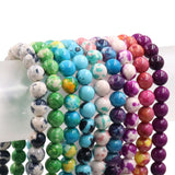 Lab created stone beads