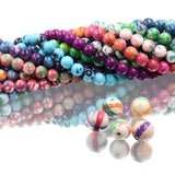 Lab created stone beads