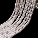 highlighting glass rondelle pearl beads