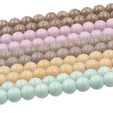 Anion oxide stone round beads 4mm in bright and matte effect
