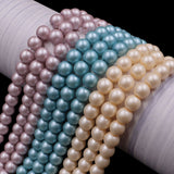 glass matte pearl beads in 6mm