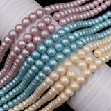 glass matte pearl beads in 6mm