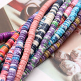 Anion oxide stone beads heishi spacer in size 1x4mm