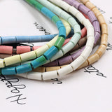Anion oxide stone beads in size 4x8mm