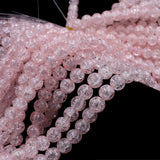 Crackle beads in baby pink 10mm