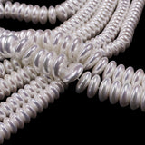 highlighting glass rondelle pearl beads