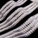highlighting glass rondelle pearl beads