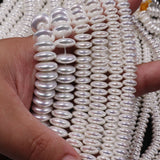 highlighting glass rondelle pearl beads