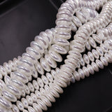 highlighting glass rondelle pearl beads