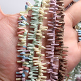 Anion oxide stone beads in size 2x3x9mm