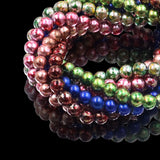 Glass drawing beads