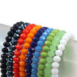 Crystal rondelle beads